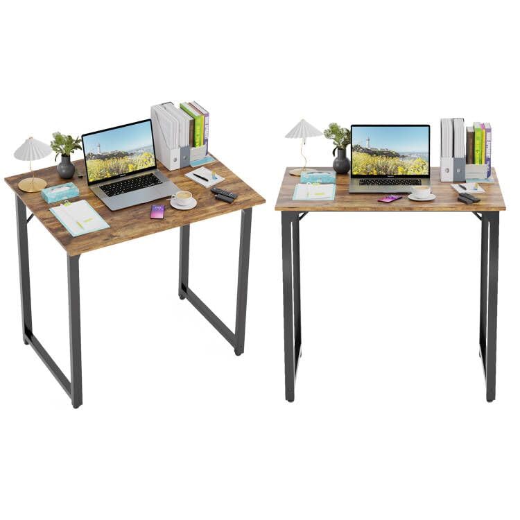 PayLessHere | Computer Desk | Office Desk with Metal Frame, Adjustable Feet | Water-Resistant, Scratchproof Surface | Sturdy Writing Table for Home Office or Study