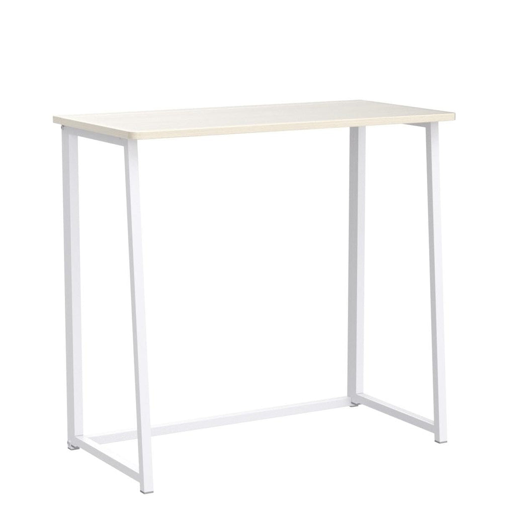 WOHOMO Folding Computer Desk, Small Writing Foldable Desk, Space-Saving Laptop Table, Easy Assemble Workstation for Home Office
