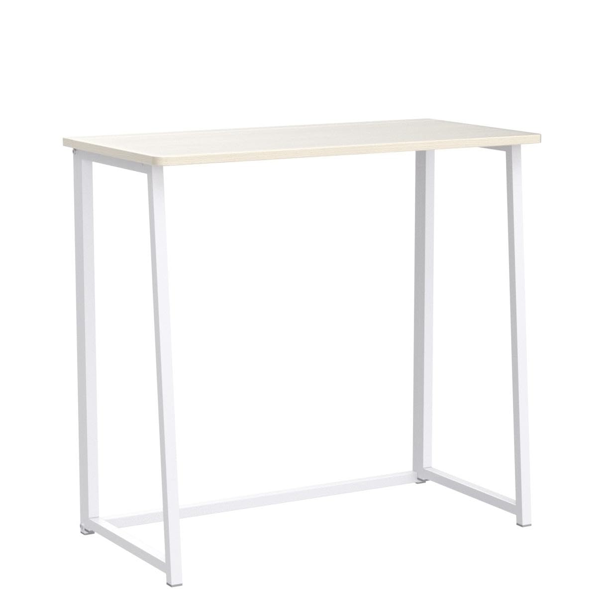 WOHOMO Folding Computer Desk, Small Writing Foldable Desk, Space-Saving Laptop Table, Easy Assemble Workstation for Home Office