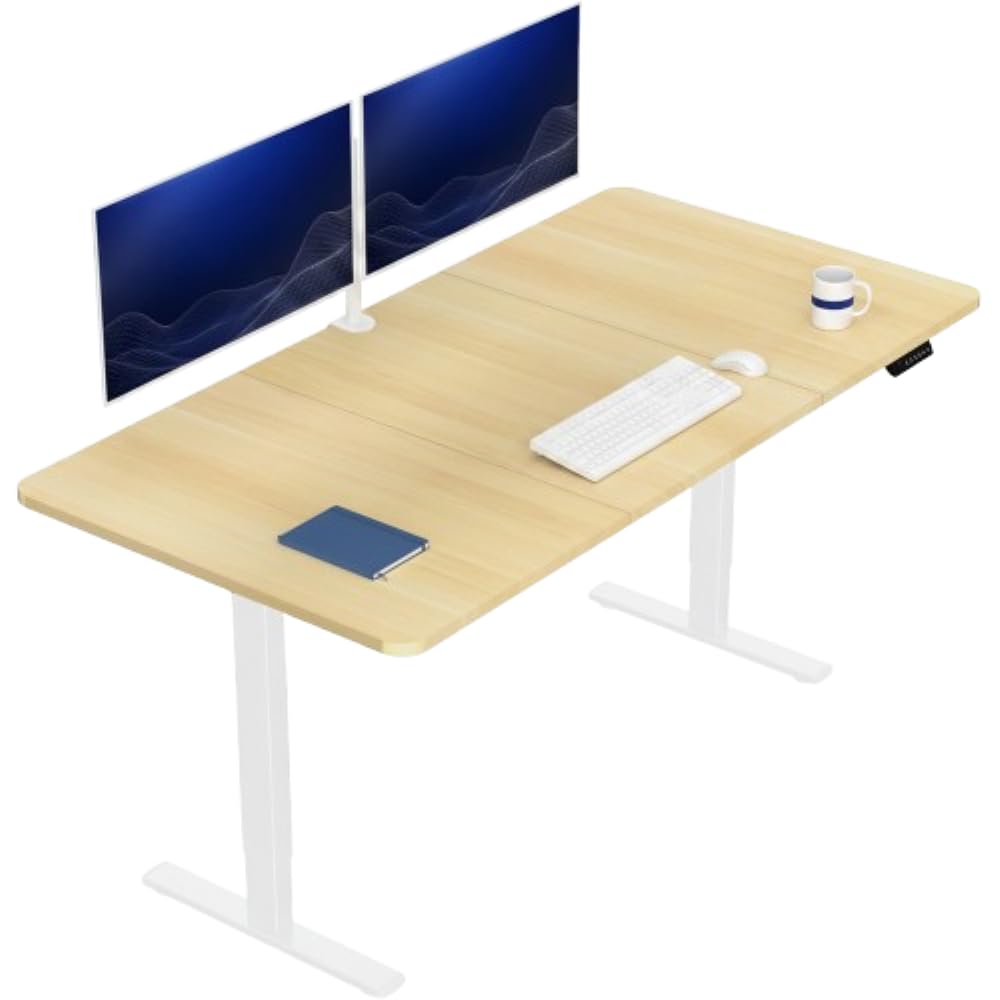 VIVO Electric Standing Desk Workstation, Memory Controller Height Adjustment, 1B Series