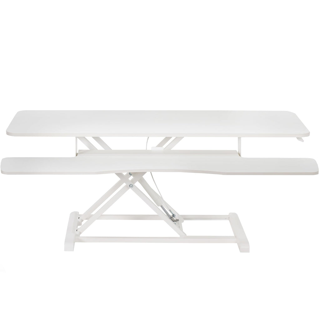 VIVO Desk Converter, K Series, Height Adjustable Sit to Stand Riser, Dual Monitor and Laptop Workstation with Wide Keyboard Tray