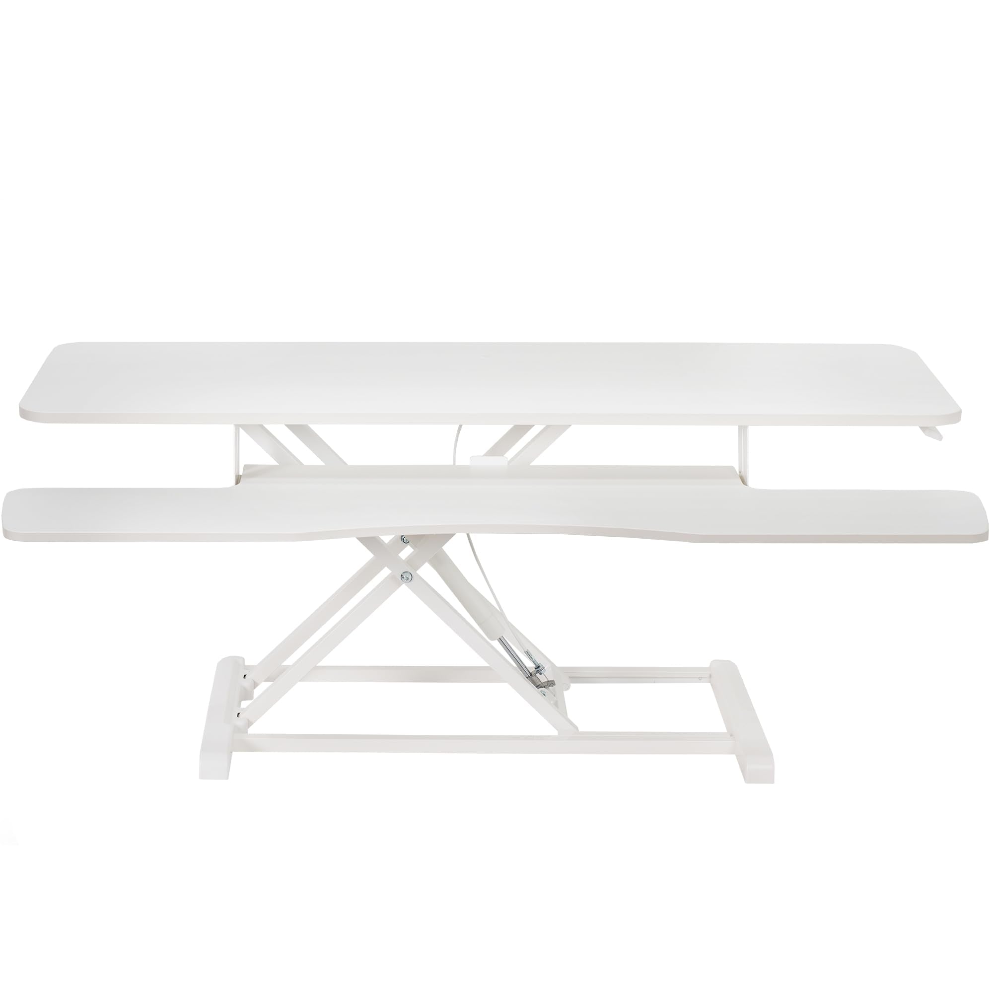 VIVO Desk Converter, K Series, Height Adjustable Sit to Stand Riser, Dual Monitor and Laptop Workstation with Wide Keyboard Tray