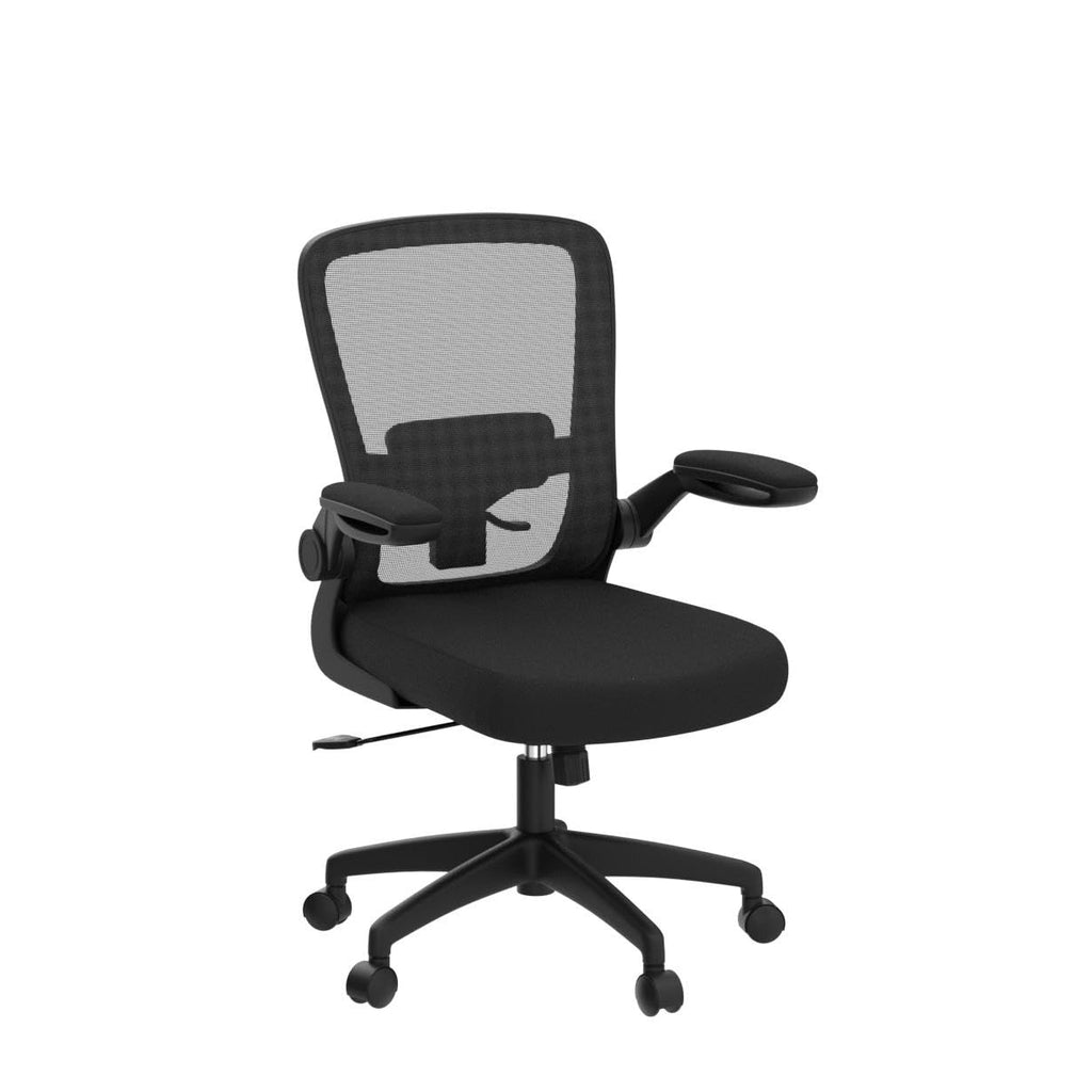 FelixKing Office Chair, Ergonomic Desk Chair Breathable Mesh Chairs Adjustable High Back Lumbar Support Flip-up Armrests, Executive Rolling Swivel Comfy Computer Chairs Home Office Black, Pack of 10