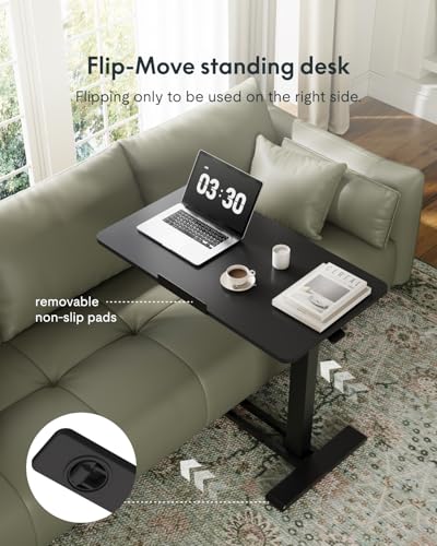 FLEXISPOT H7 PRO 90° Tiltable Mobile Overbed Table with Pneumatic Lift