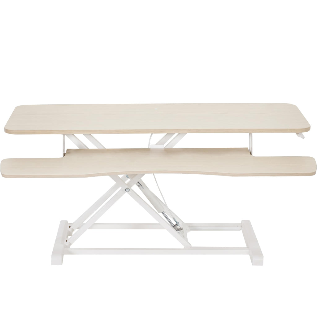 VIVO Desk Converter, K Series, Height Adjustable Sit to Stand Riser, Dual Monitor and Laptop Workstation with Wide Keyboard Tray