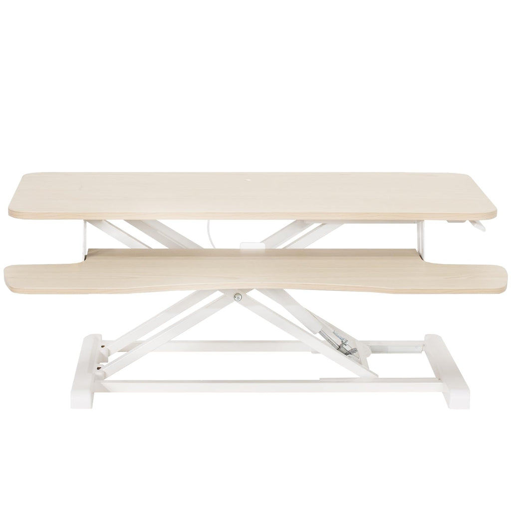 VIVO Desk Converter, K Series, Height Adjustable Sit to Stand Riser, Dual Monitor and Laptop Workstation with Wide Keyboard Tray