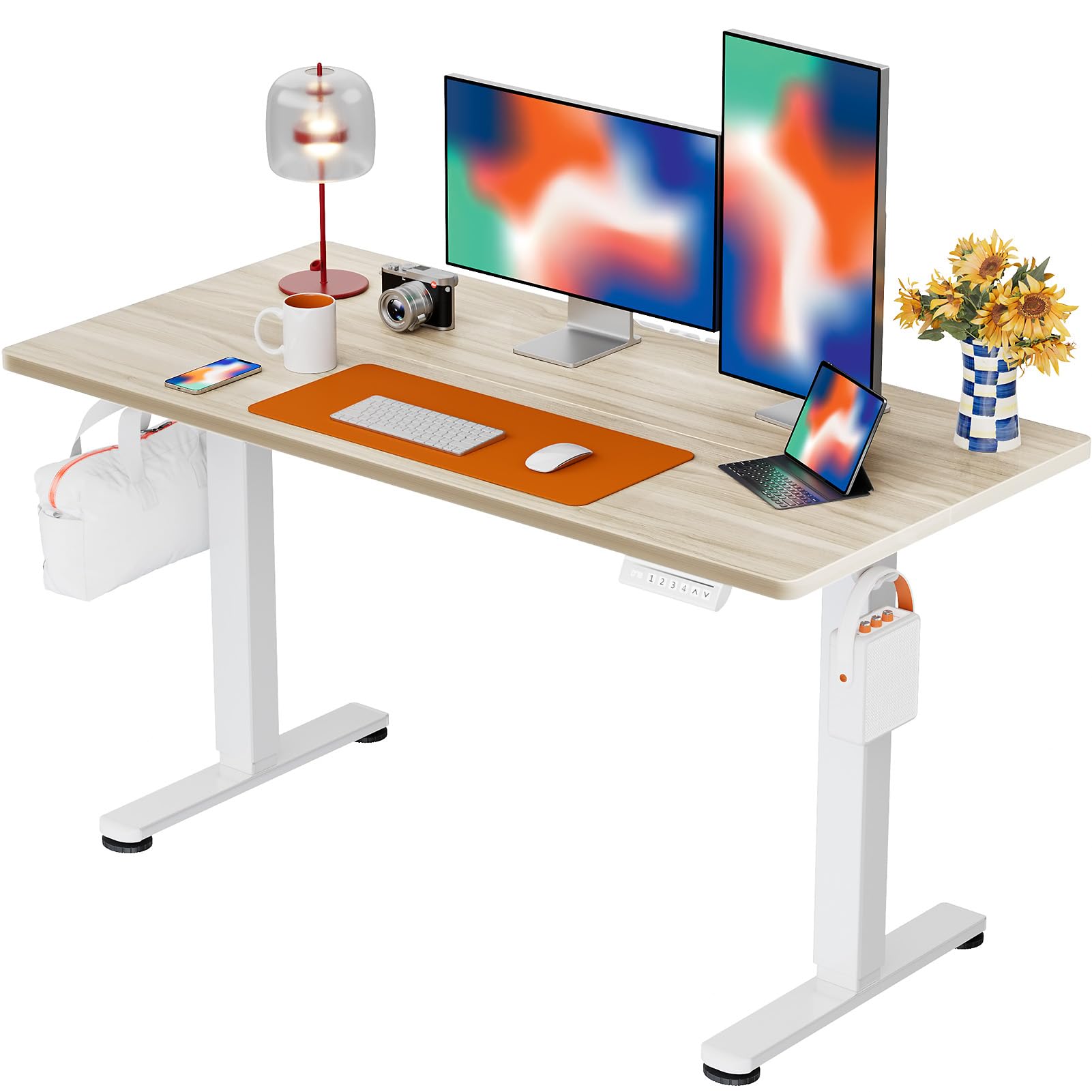 ErGear Height Adjustable Electric Standing Desk, Sit Stand up Desk, Memory Computer Home Office Desk