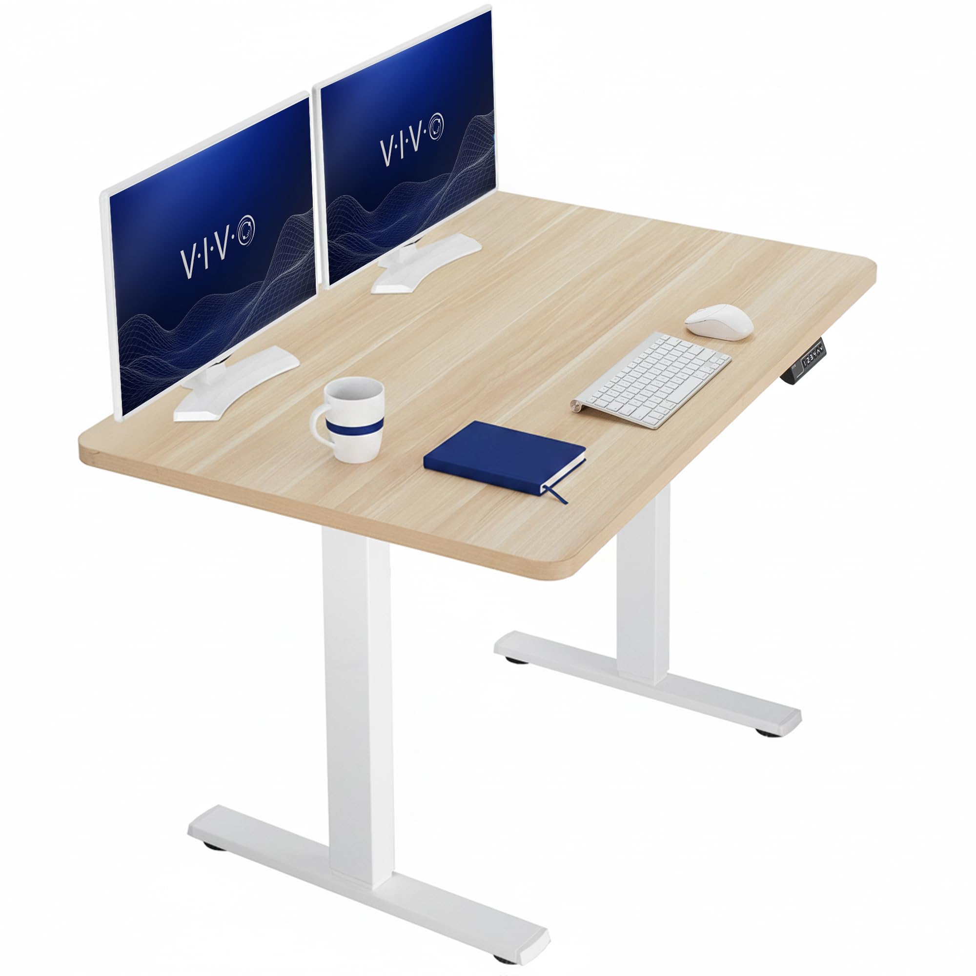 VIVO Electric Standing Desk Workstation, Memory Controller Height Adjustment, 1B Series