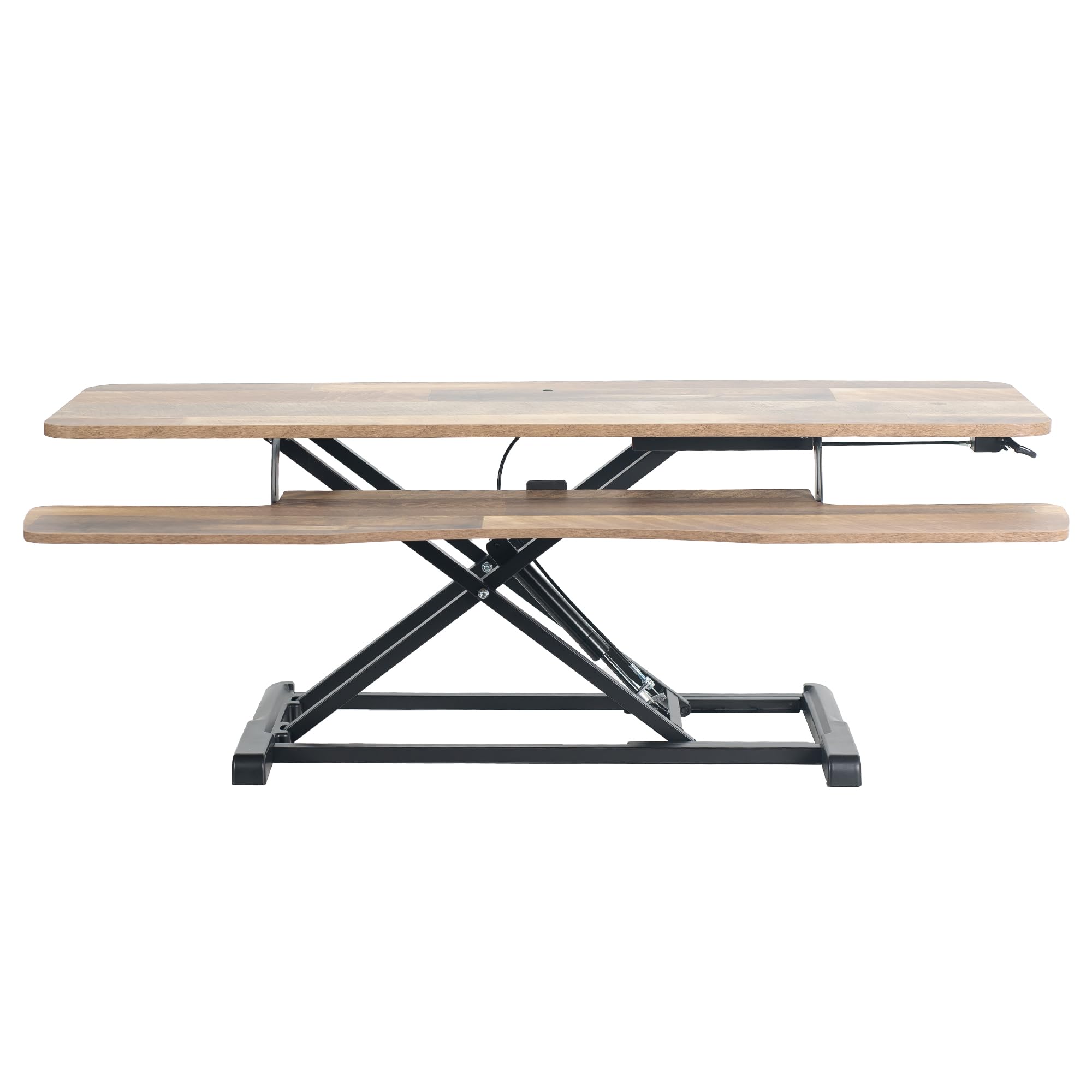 VIVO Desk Converter, K Series, Height Adjustable Sit to Stand Riser, Dual Monitor and Laptop Workstation with Wide Keyboard Tray