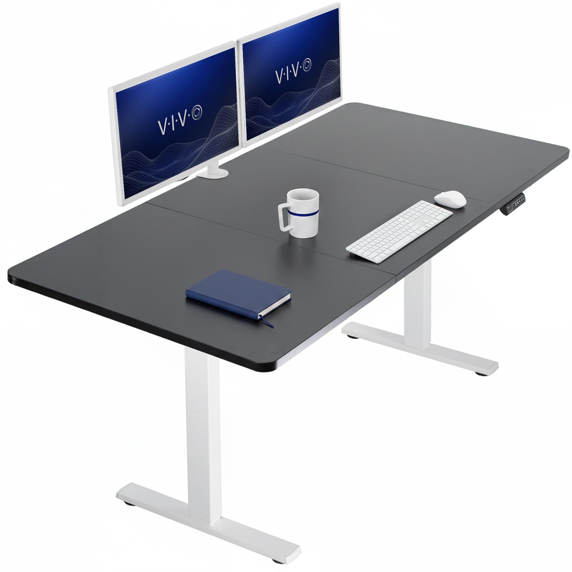 VIVO Electric Standing Desk Workstation, Memory Controller Height Adjustment, 1B Series