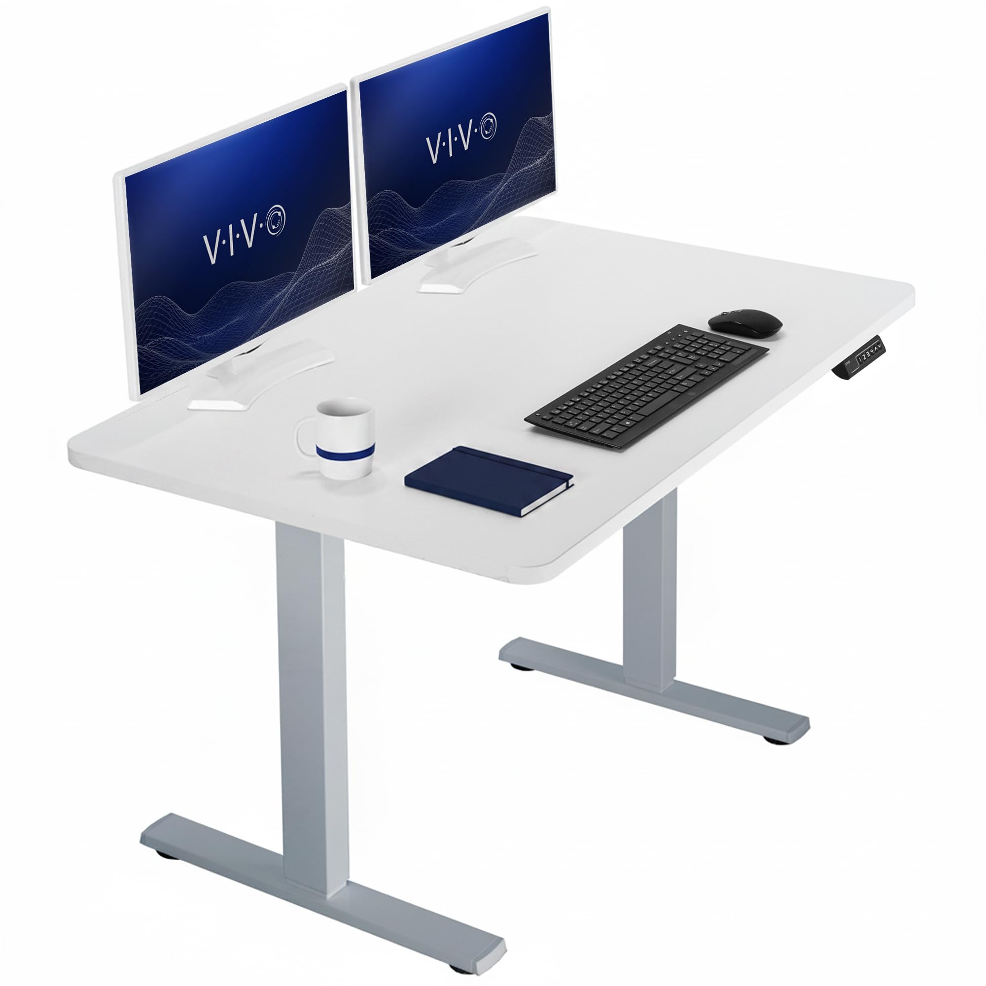 VIVO Electric Standing Desk Workstation, Memory Controller Height Adjustment, 1B Series