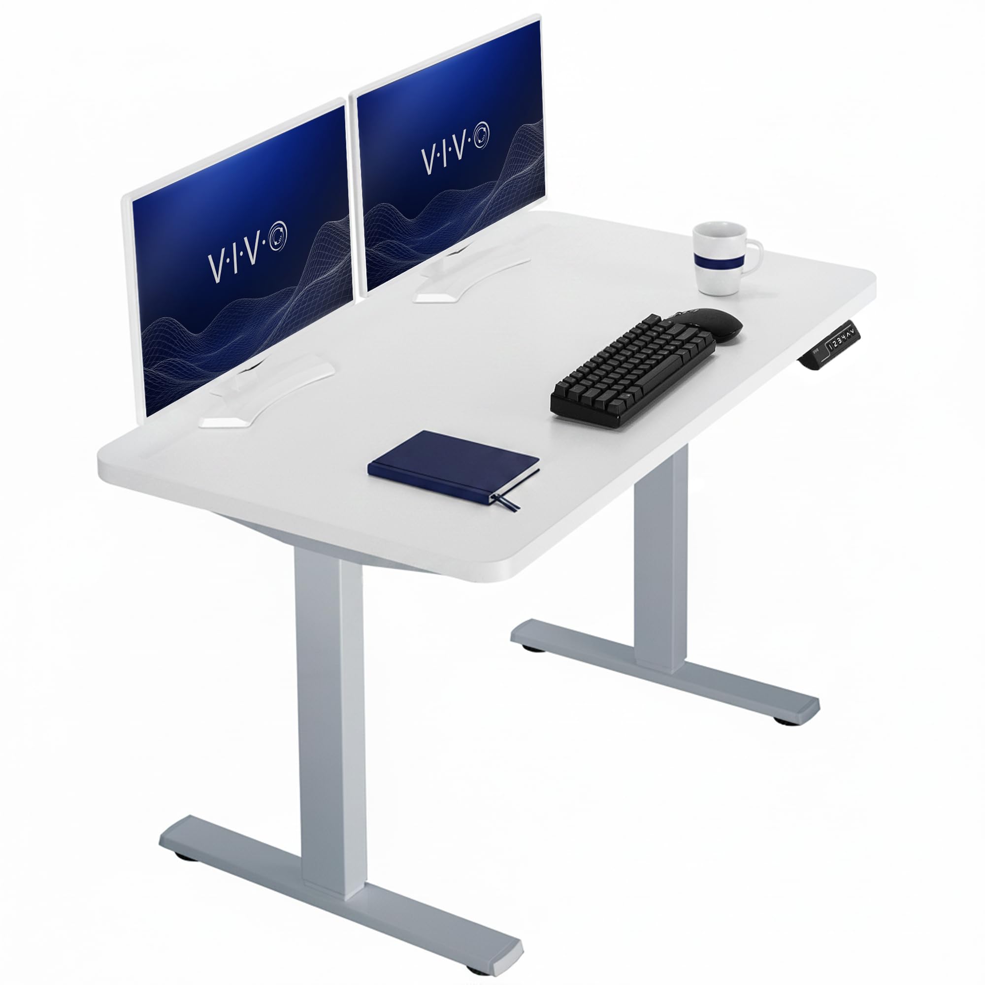 VIVO Electric Standing Desk Workstation, Memory Controller Height Adjustment, 1B Series