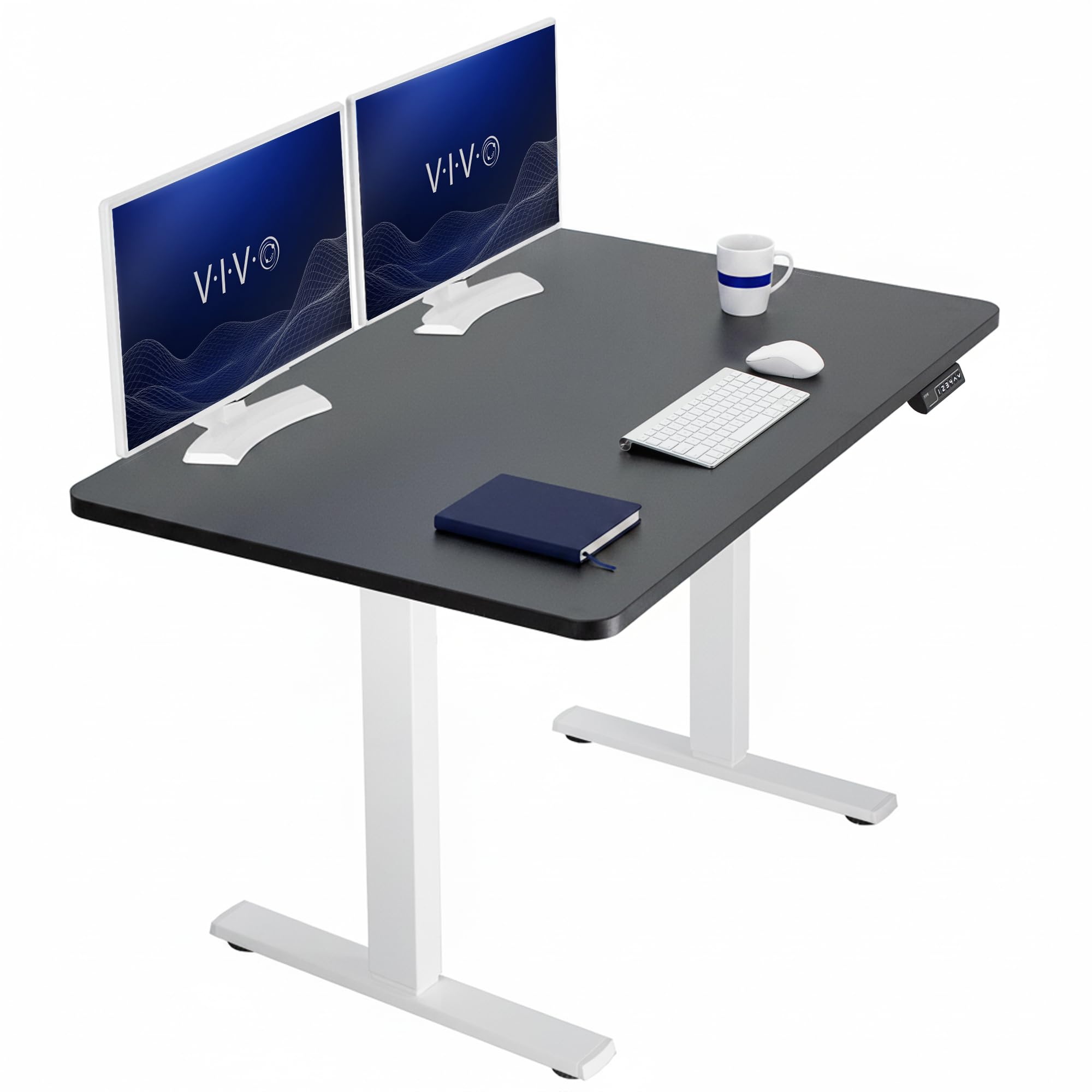VIVO Electric Standing Desk Workstation, Memory Controller Height Adjustment, 1B Series