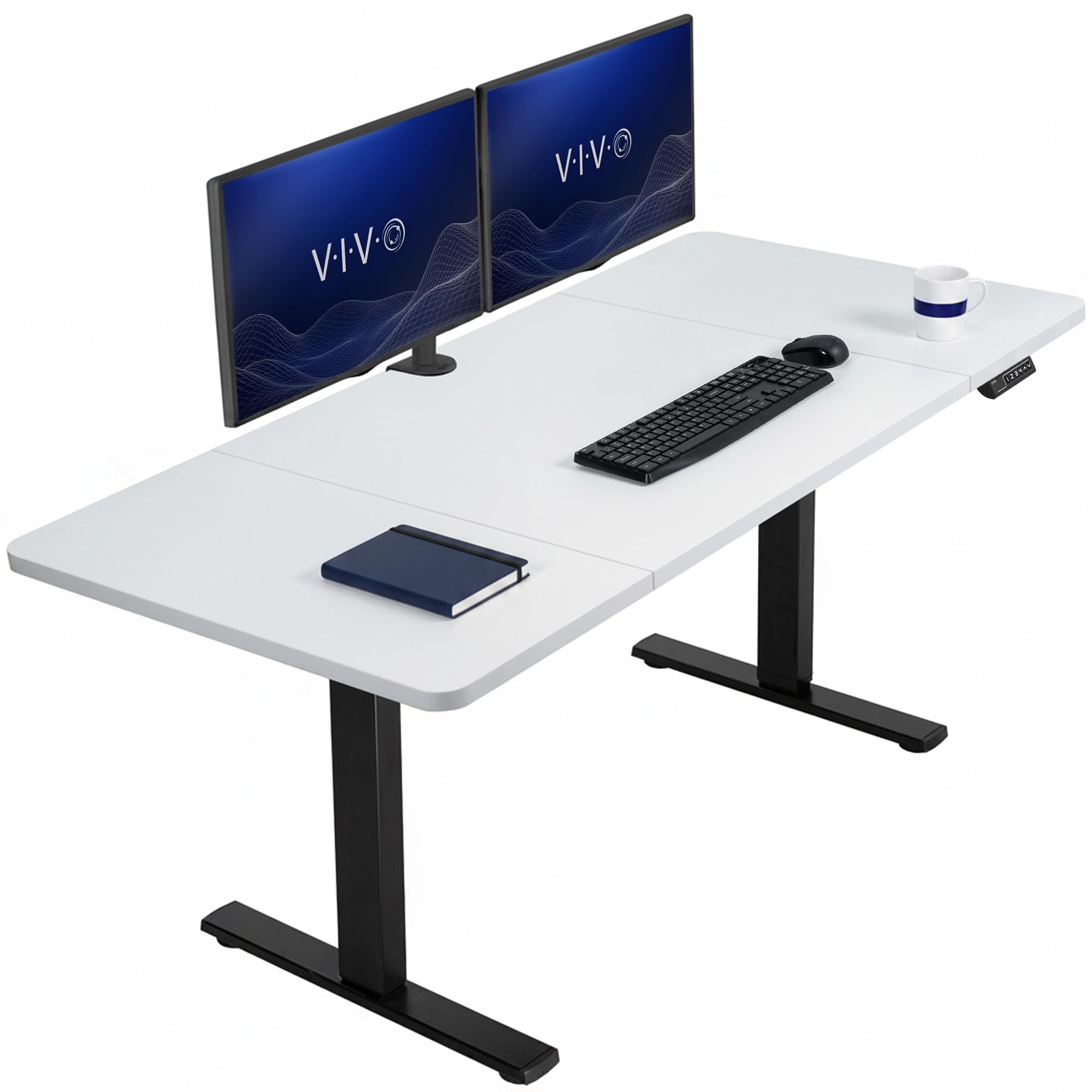 VIVO Electric Standing Desk Workstation, Memory Controller Height Adjustment, 1B Series