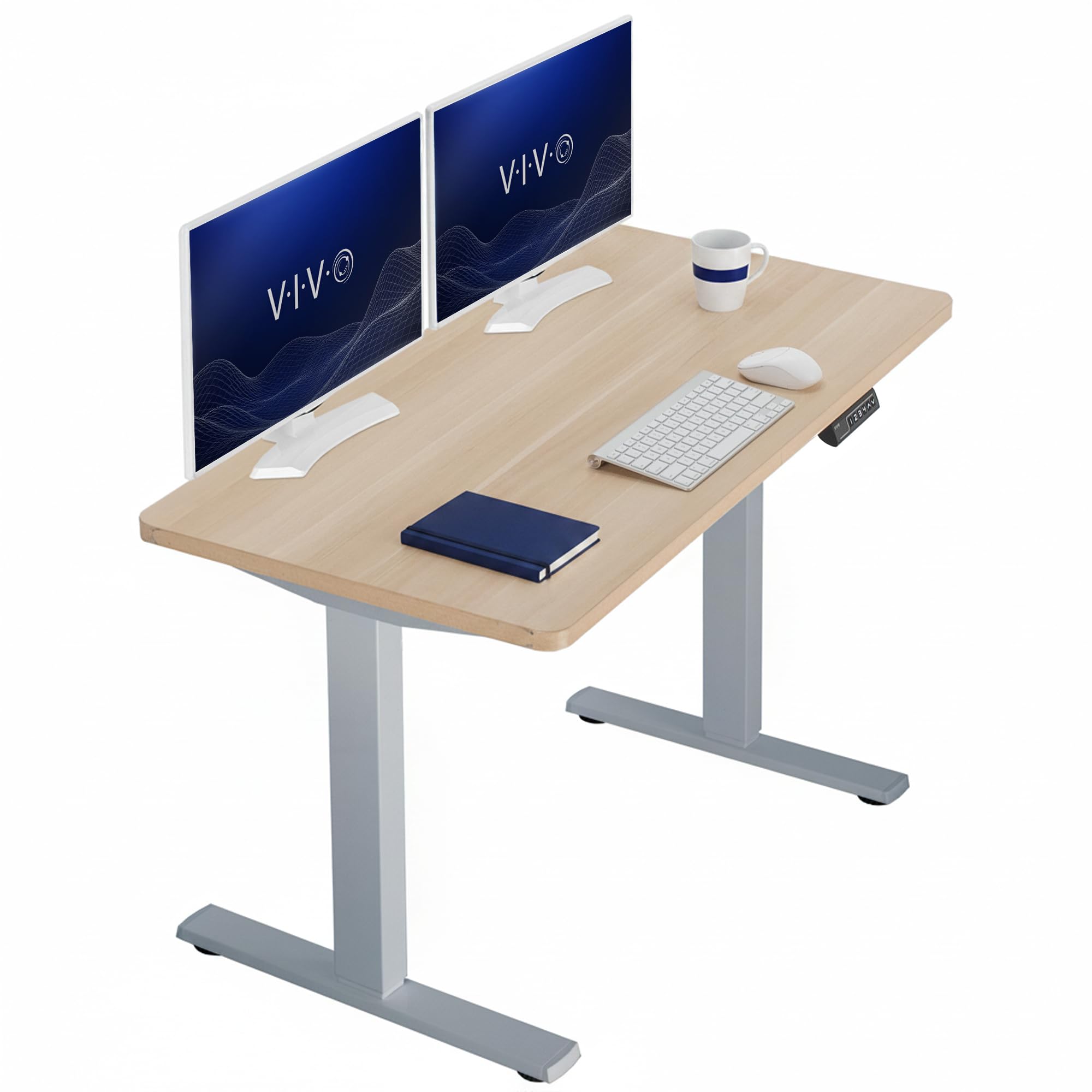 VIVO Electric Standing Desk Workstation, Memory Controller Height Adjustment, 1B Series
