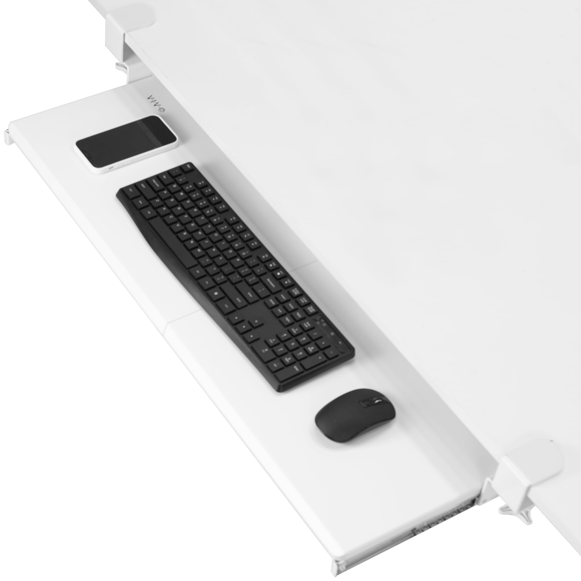 VIVO Keyboard Tray, Under Desk Pull Out with Extra Sturdy C Clamp Mount System, Slide-Out Platform Computer Drawer for Typing and Mouse Work