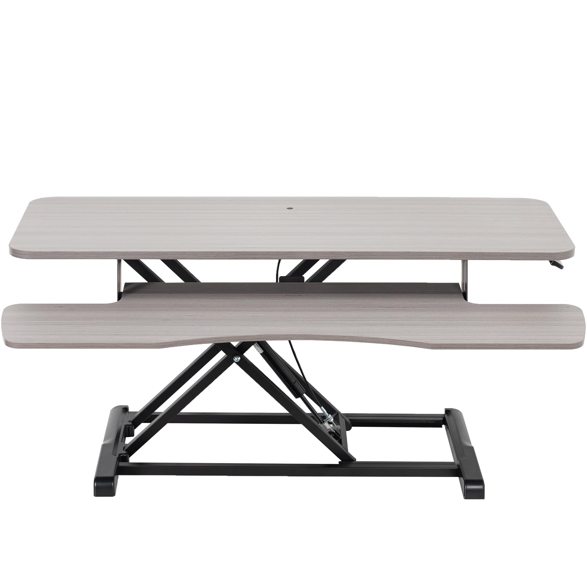 VIVO Desk Converter, K Series, Height Adjustable Sit to Stand Riser, Dual Monitor and Laptop Workstation with Wide Keyboard Tray