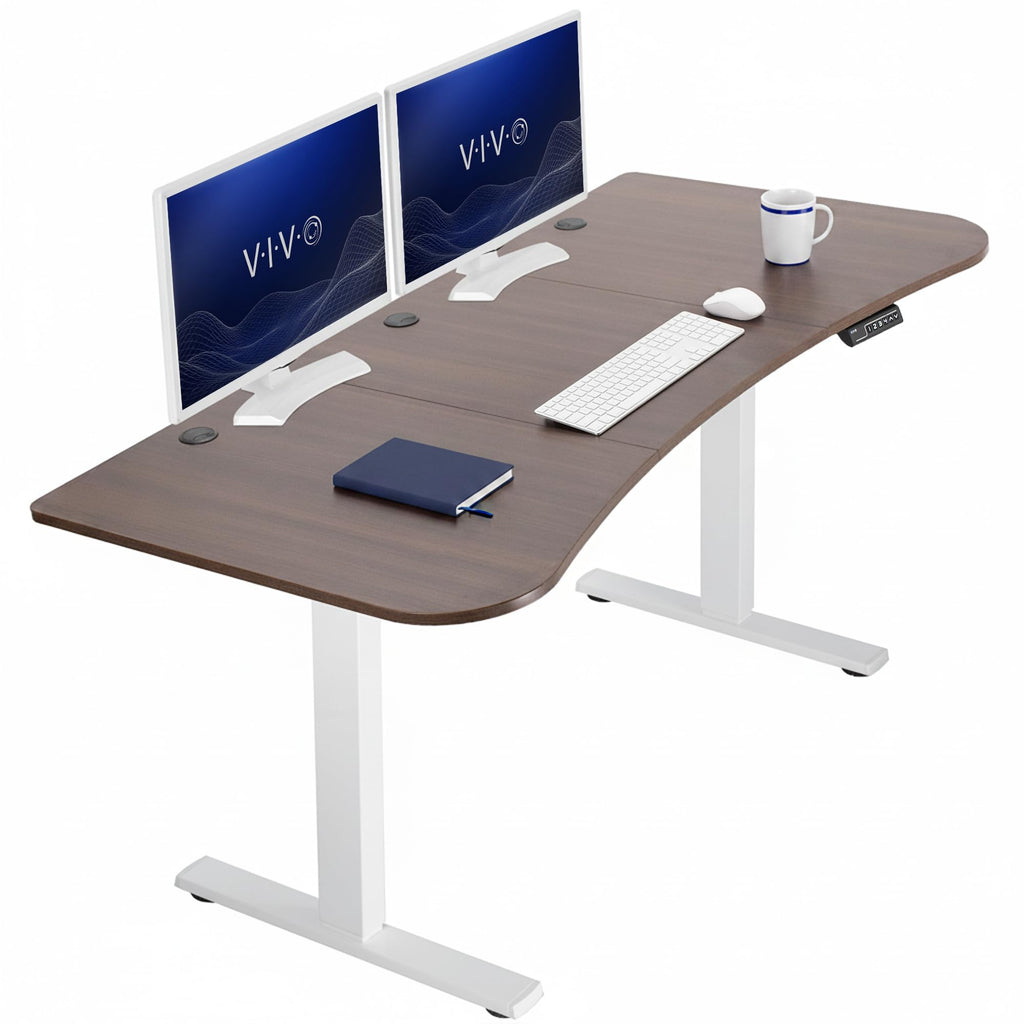 VIVO Electric Standing Desk Workstation, Memory Controller Height Adjustment, 1B Series