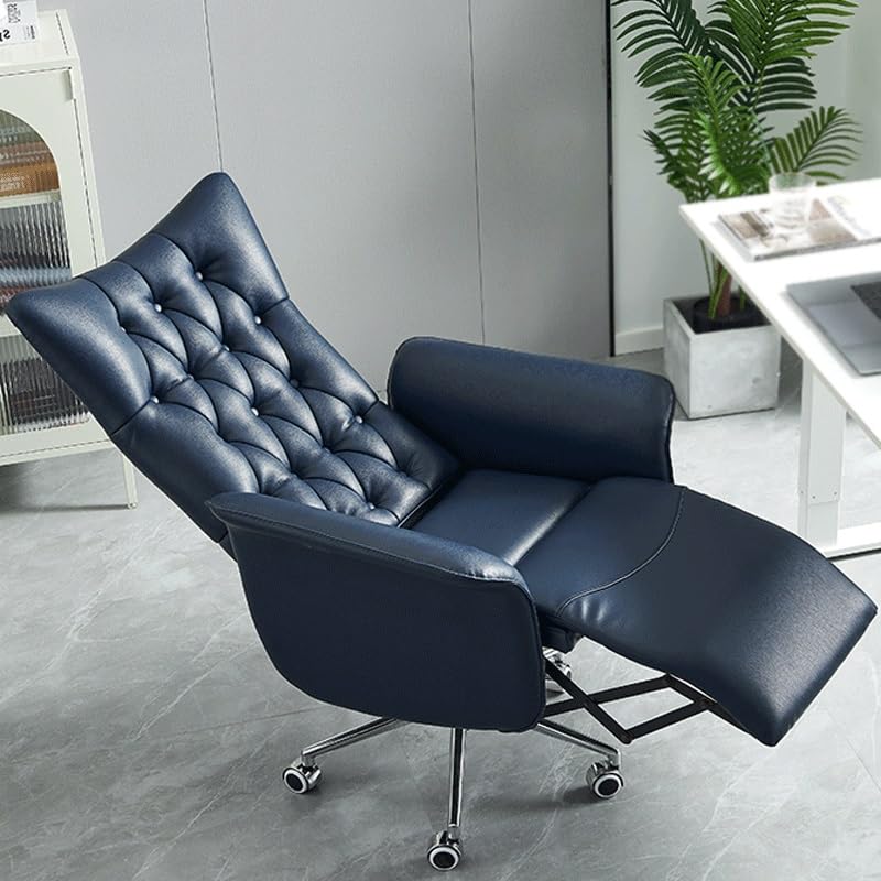 Leather 360° Swivel Ergonomic Home Office Desk Chair