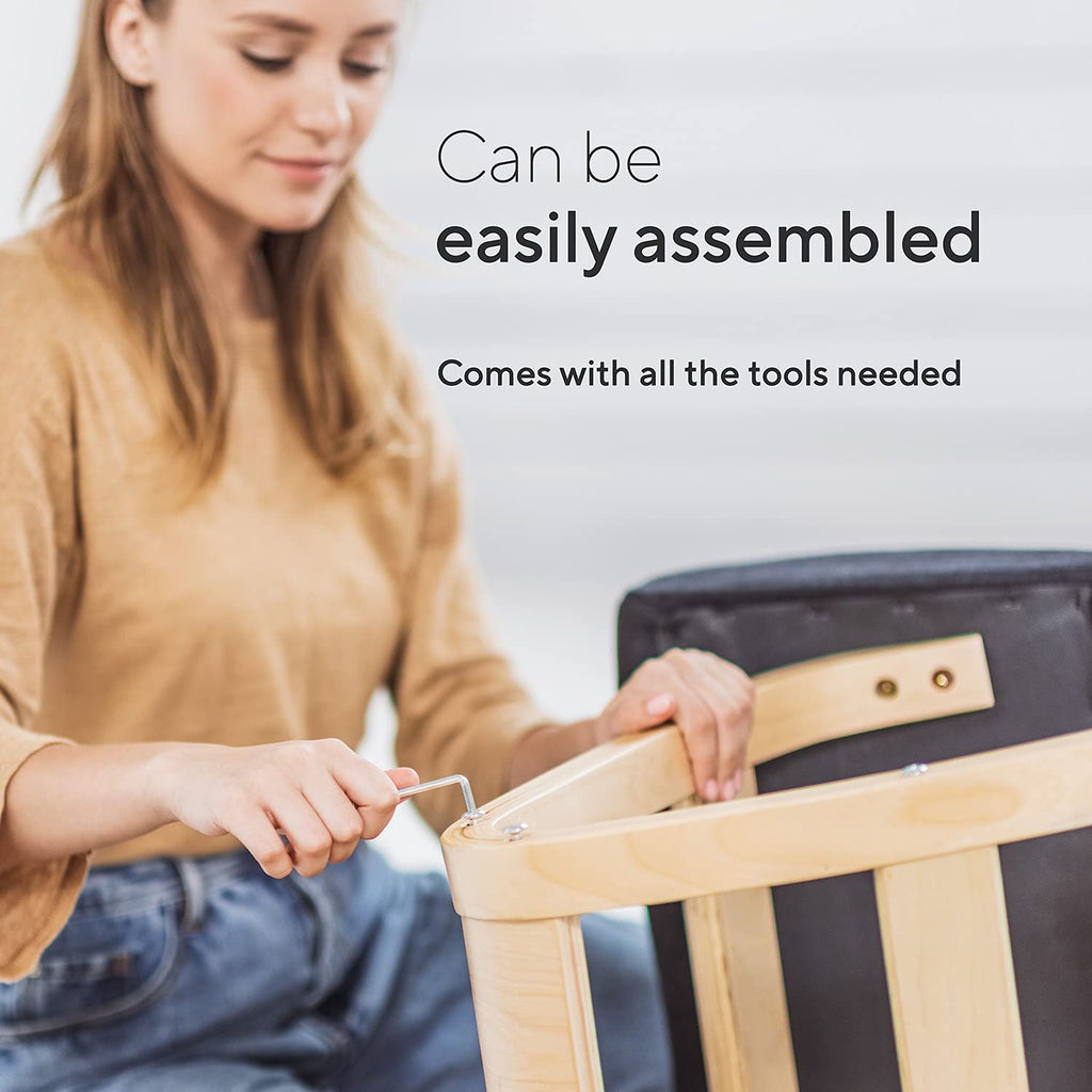Luxton Ergonomic Kneeling Chair with Extra Padding - Posture Support Comfortable Desk Chair - Angled Rocking Stool & Balancing Seat - Natural Relief for Neck or Back Pain