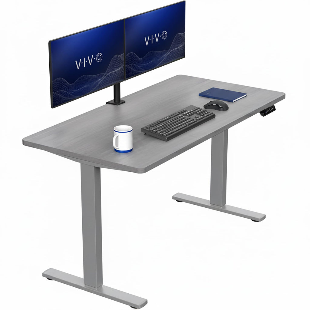 VIVO Electric Standing Desk Workstation, Memory Controller Height Adjustment, 1B Series
