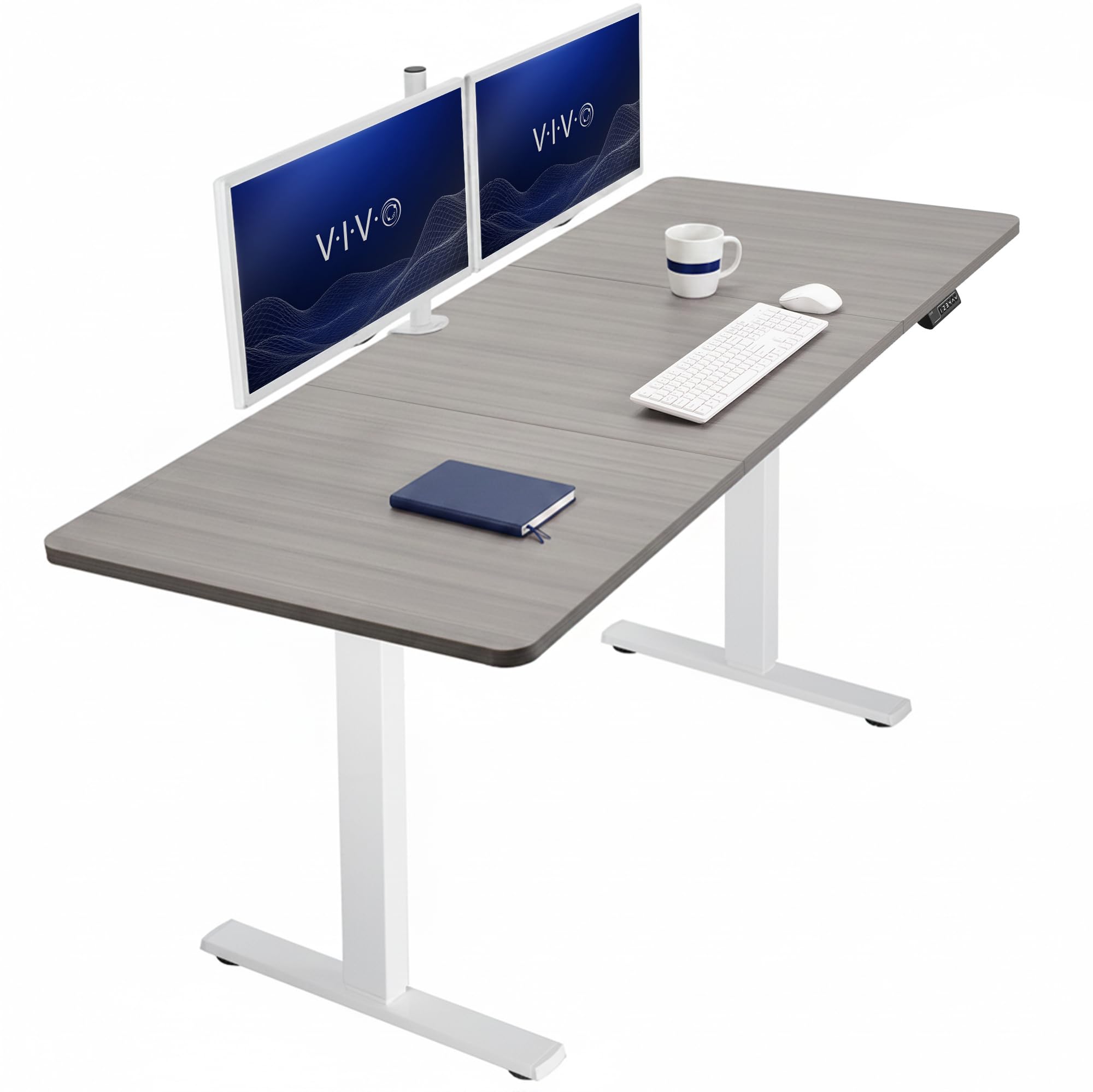 VIVO Electric Standing Desk Workstation, Memory Controller Height Adjustment, 1B Series