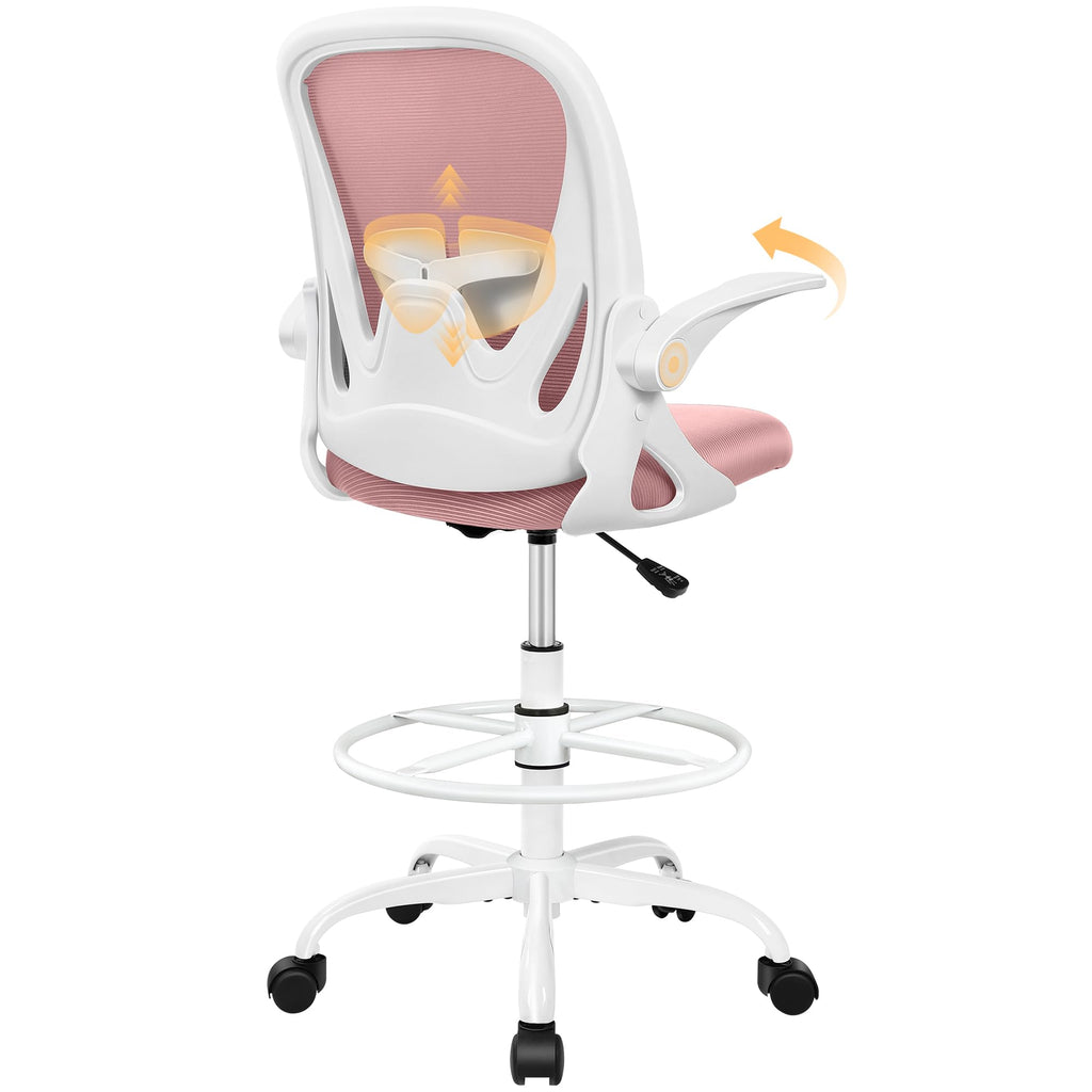 Primy Drafting Chair Tall Office Chair with Flip-up Armrests PR934-Z