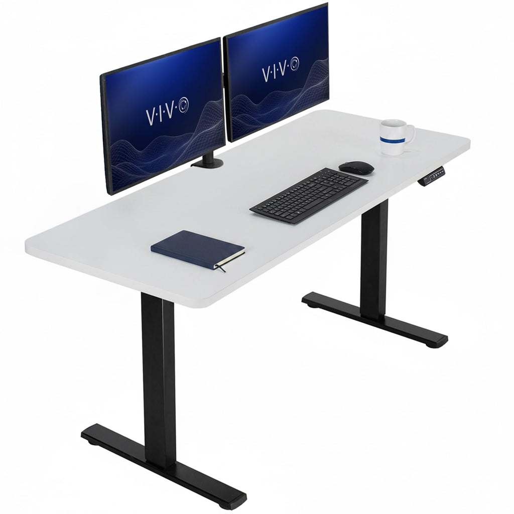 VIVO Electric Standing Desk Workstation, Memory Controller Height Adjustment, 1B Series