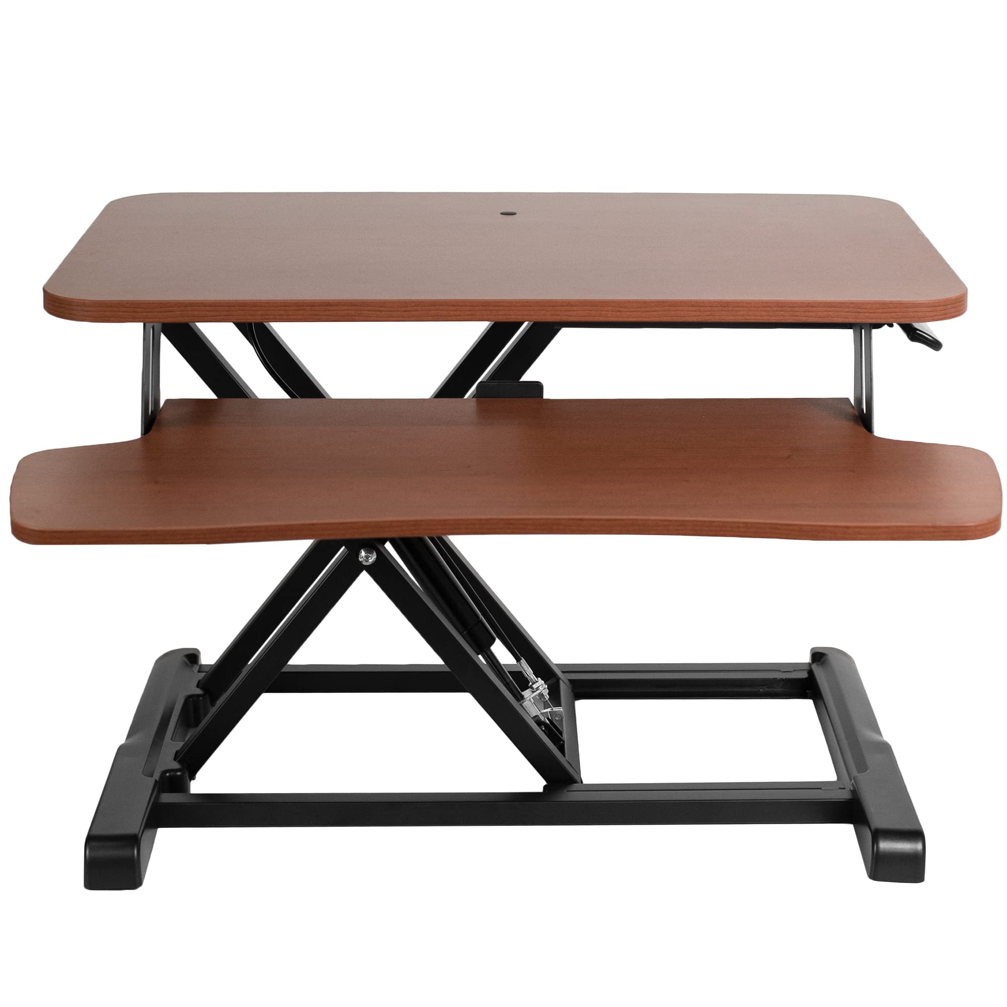 VIVO Desk Converter, K Series, Height Adjustable Sit to Stand Riser, Dual Monitor and Laptop Workstation with Wide Keyboard Tray