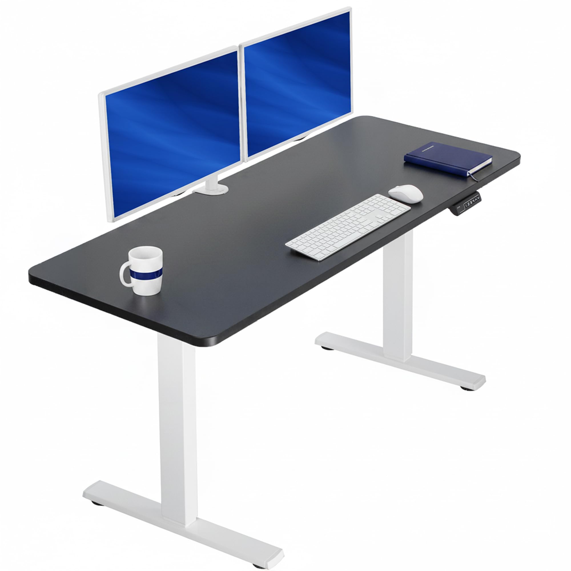 VIVO Electric Standing Desk Workstation, Memory Controller Height Adjustment, 1B Series