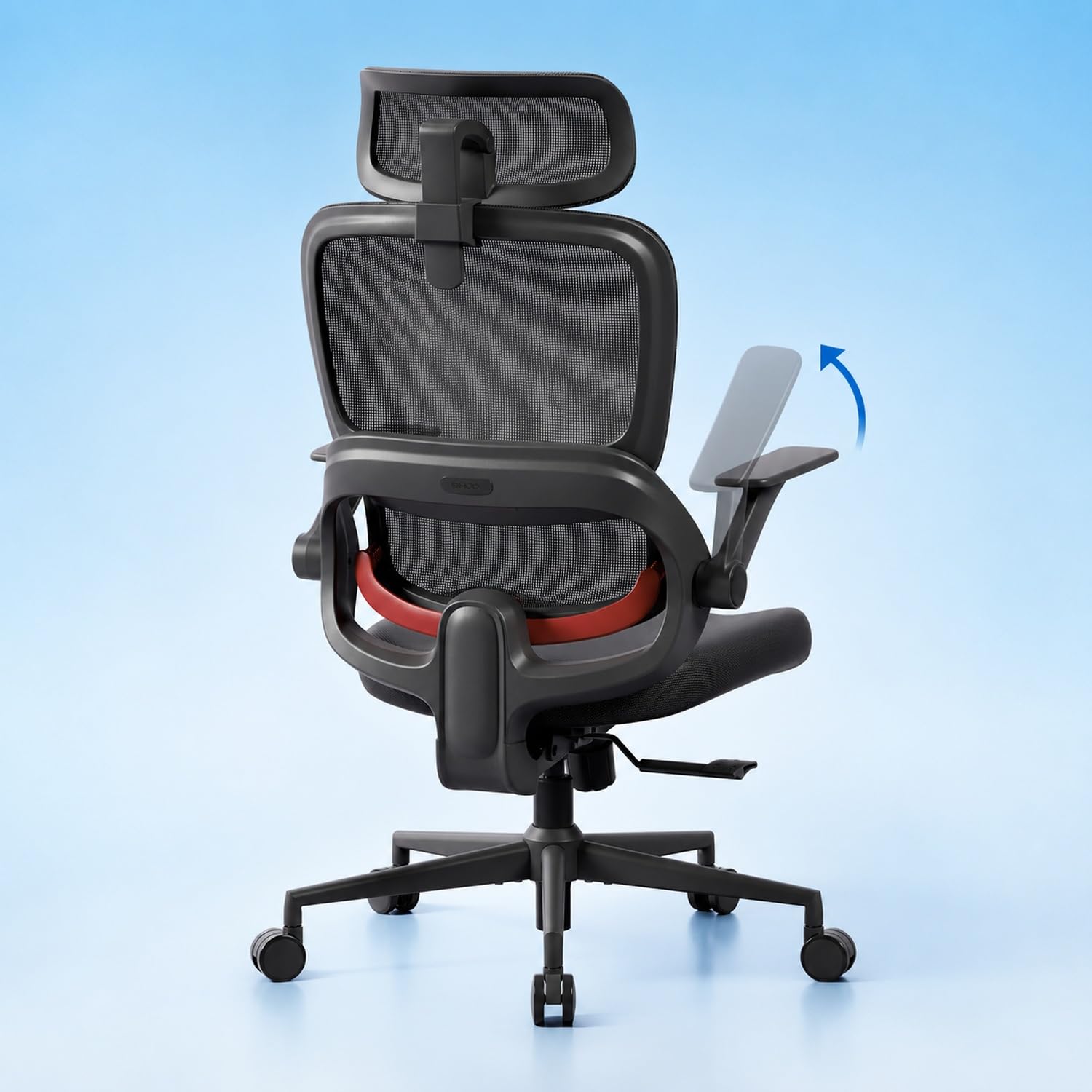 SIHOO Ergonomic Mesh Office Chair, Computer Desk Chair with 3-Way Armrests, 2-Way Lumbar Support and Adjustable Headrest, High Back Home Office Chair with Tilt Function, Mesh Back and Seat