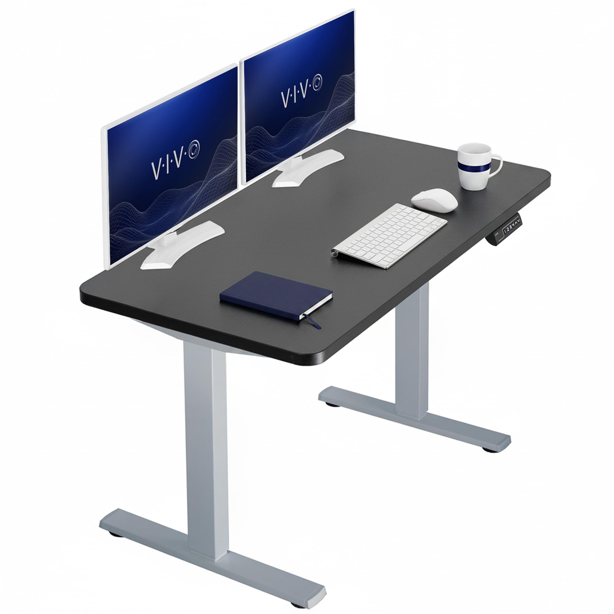 VIVO Electric Standing Desk Workstation, Memory Controller Height Adjustment, 1B Series