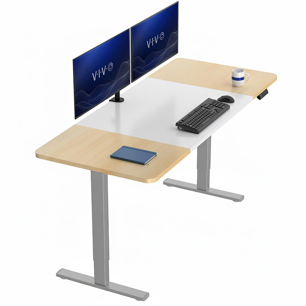VIVO Electric Standing Desk Workstation, Memory Controller Height Adjustment, 1B Series