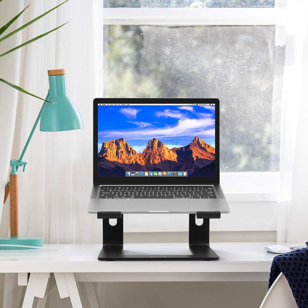 BESIGN LS03 Aluminum Laptop Stand, Ergonomic Detachable Computer Stand, Notebook Holder, Laptop Mount Compatible with Air, Pro, Dell, HP, Lenovo More 10-15.6" Laptops