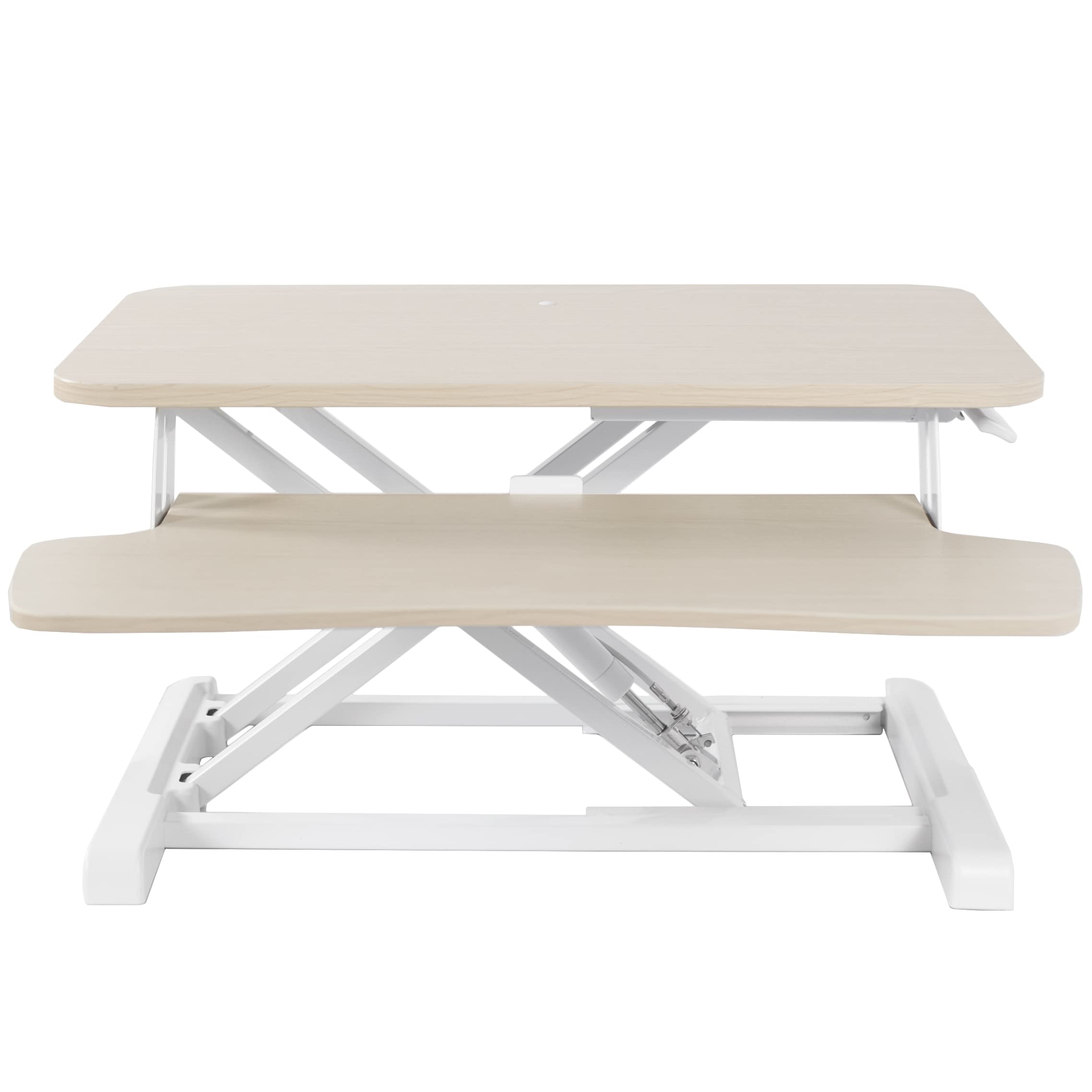 VIVO Desk Converter, K Series, Height Adjustable Sit to Stand Riser, Dual Monitor and Laptop Workstation with Wide Keyboard Tray