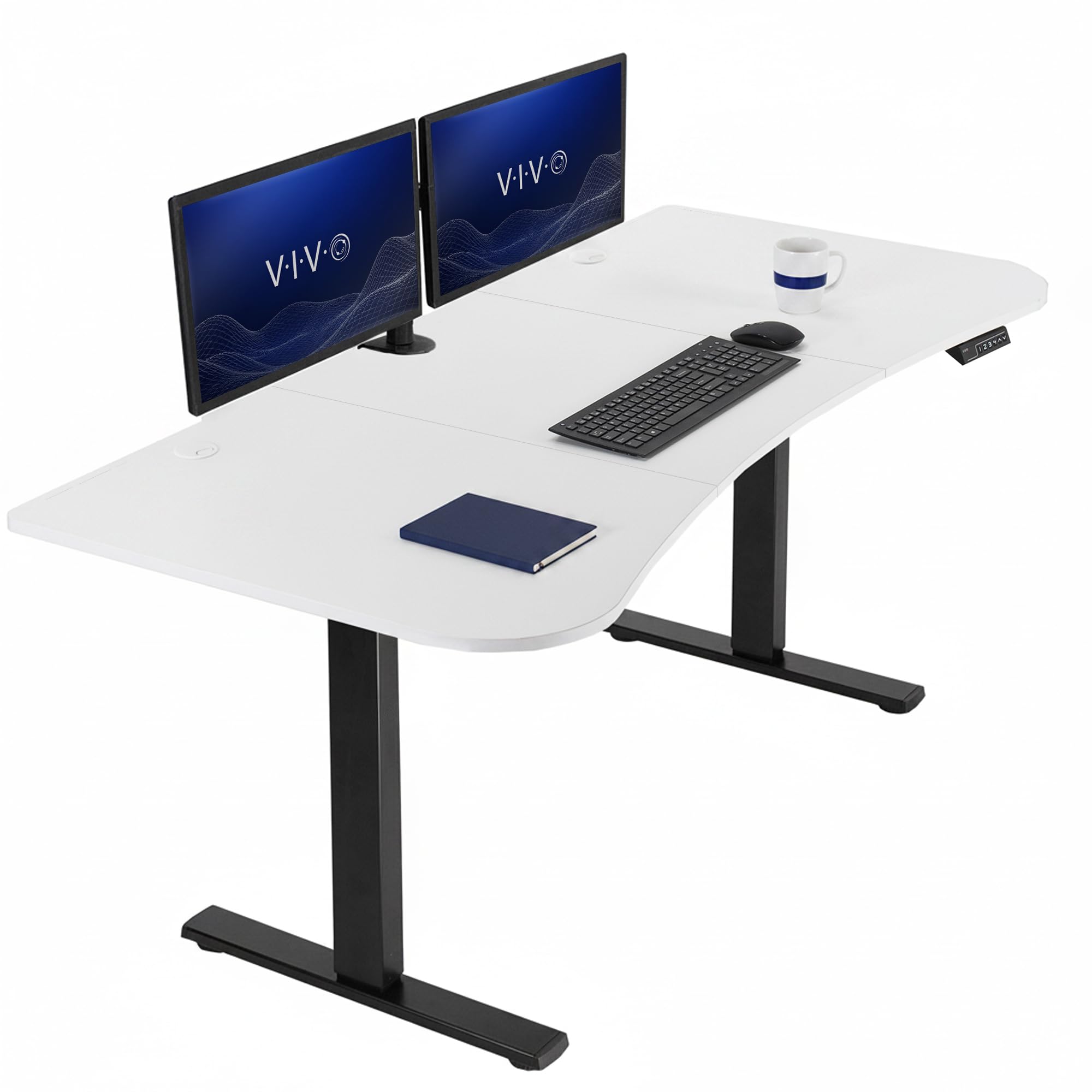 VIVO Electric Standing Desk Workstation, Memory Controller Height Adjustment, 1B Series