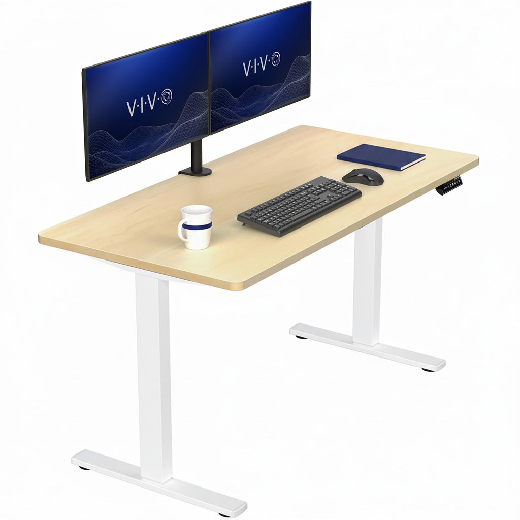 VIVO Electric Standing Desk Workstation, Memory Controller Height Adjustment, 1B Series