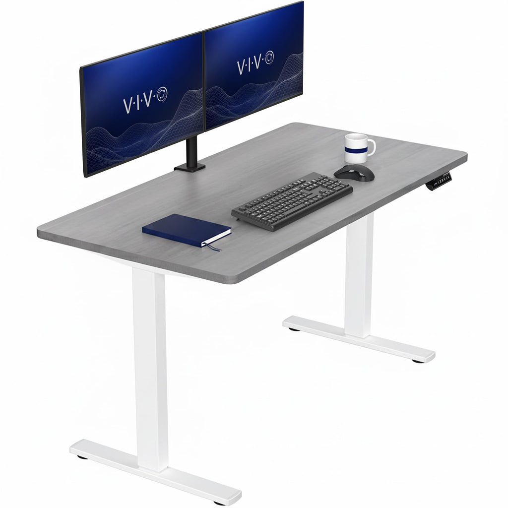 VIVO Electric Standing Desk Workstation, Memory Controller Height Adjustment, 1B Series