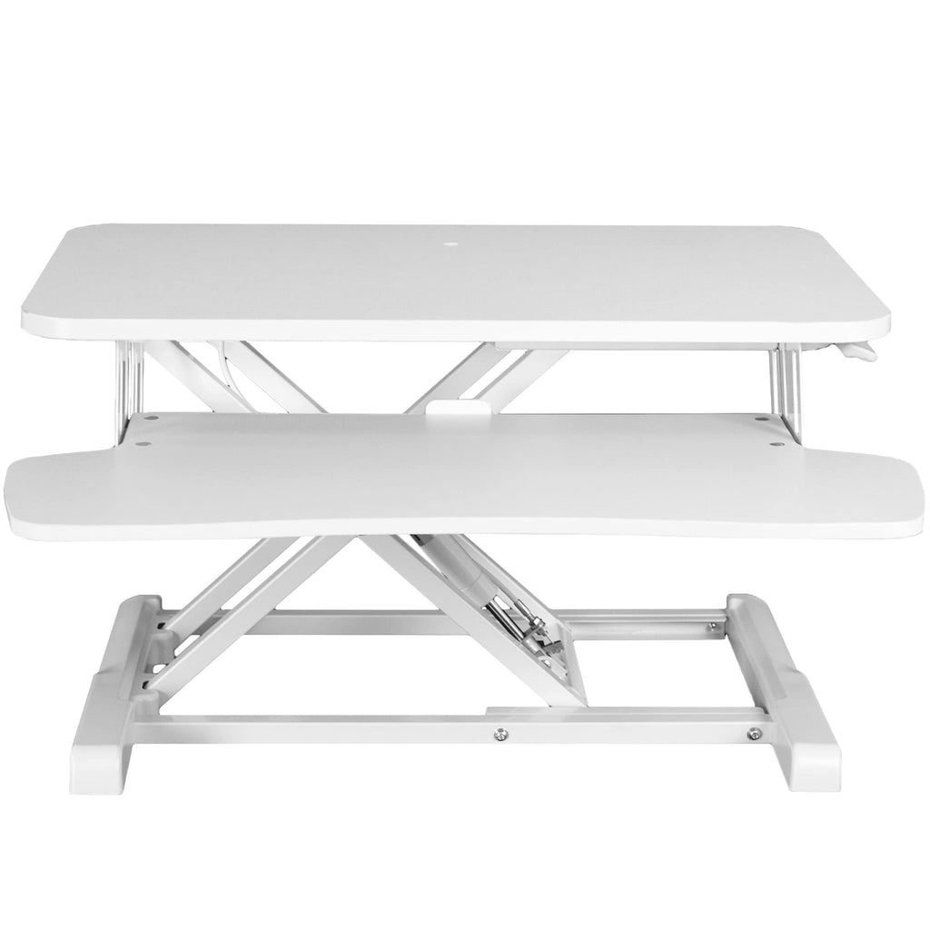 VIVO Desk Converter, K Series, Height Adjustable Sit to Stand Riser, Dual Monitor and Laptop Workstation with Wide Keyboard Tray