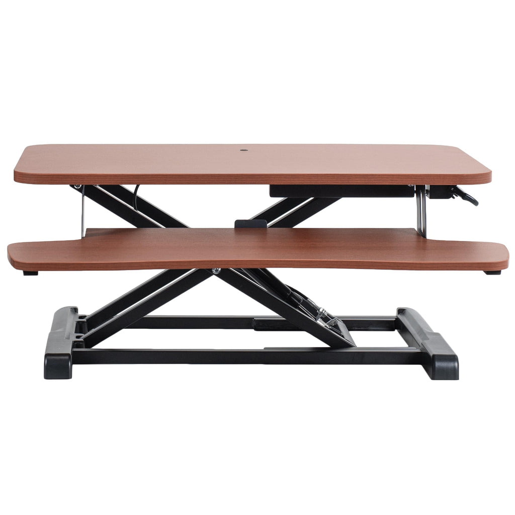 VIVO Desk Converter, K Series, Height Adjustable Sit to Stand Riser, Dual Monitor and Laptop Workstation with Wide Keyboard Tray