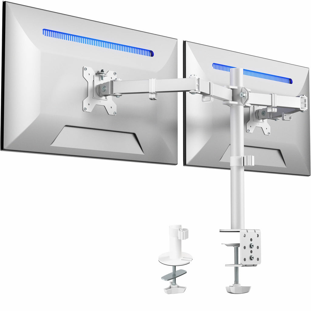VIVO Dual Monitor Desk Mount, Heavy Duty Fully Adjustable Steel Stand, Holds 2 Computer Screens