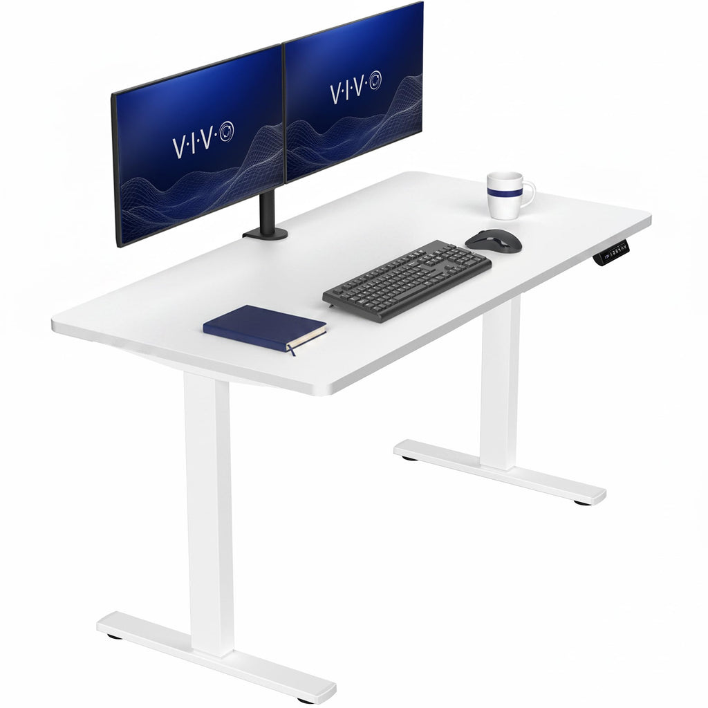 VIVO Electric Standing Desk Workstation, Memory Controller Height Adjustment, 1B Series