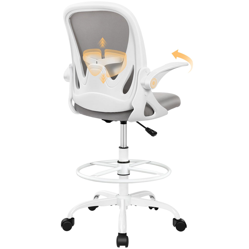 Primy Drafting Chair Tall Office Chair with Flip-up Armrests PR934-Z