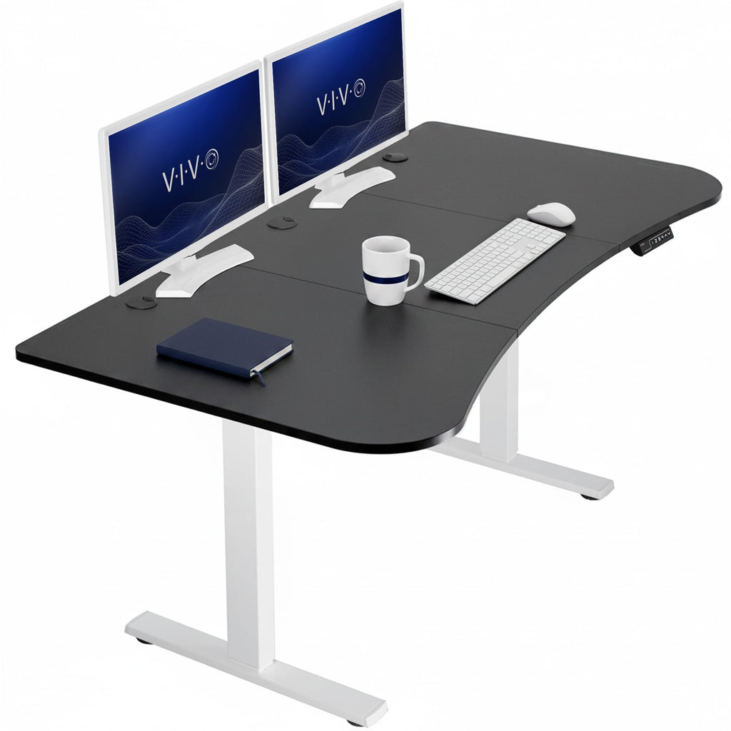 VIVO Electric Standing Desk Workstation, Memory Controller Height Adjustment, 1B Series