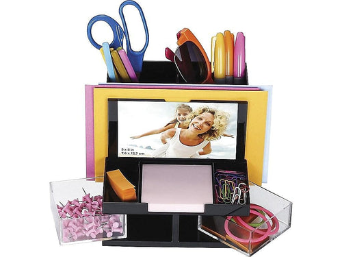 9-Compartment Desktop Organizer for Office Supplies
