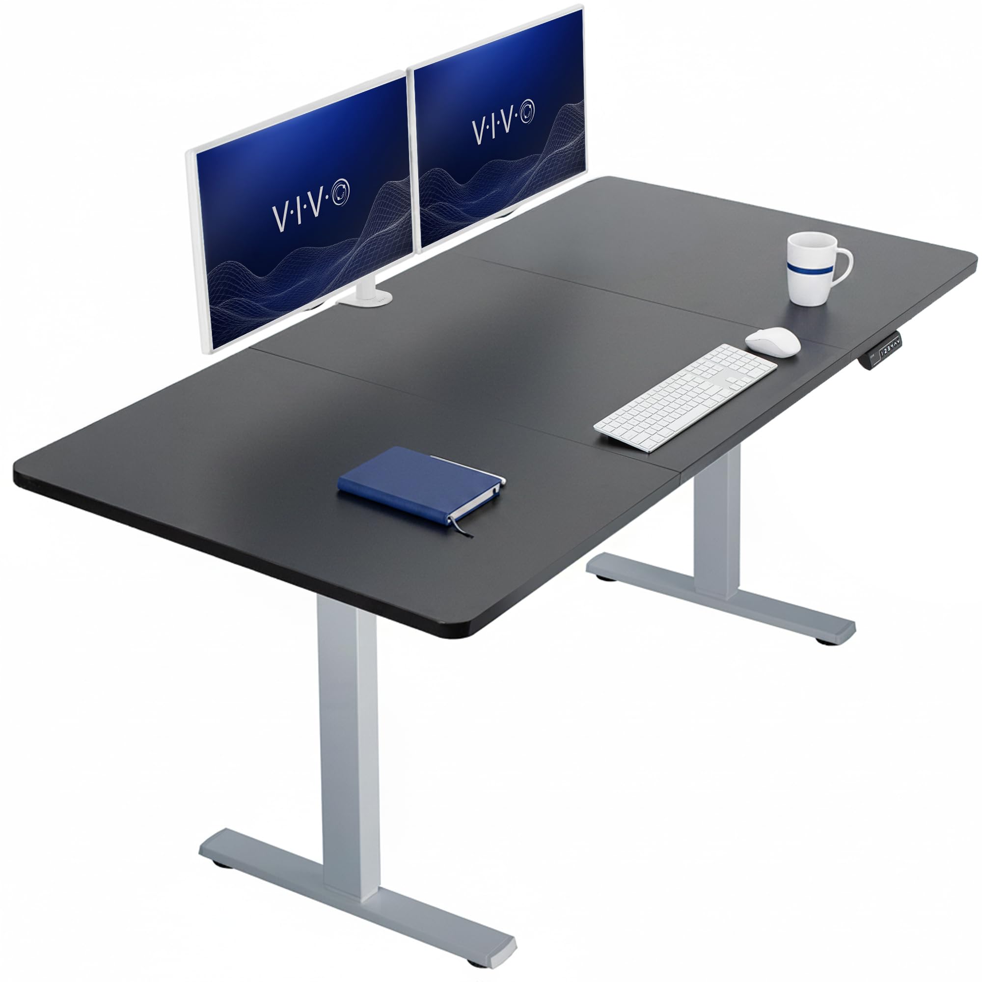 VIVO Electric Standing Desk Workstation, Memory Controller Height Adjustment, 1B Series