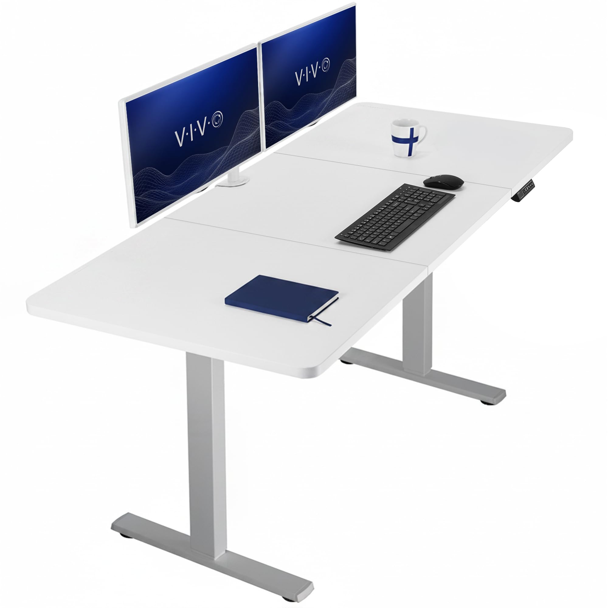 VIVO Electric Standing Desk Workstation, Memory Controller Height Adjustment, 1B Series