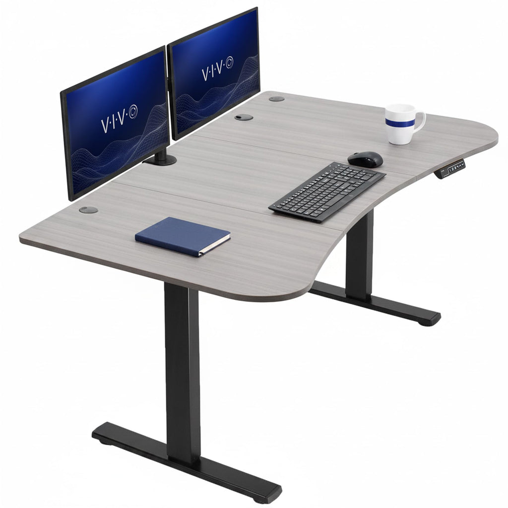VIVO Electric Standing Desk Workstation, Memory Controller Height Adjustment, 1B Series