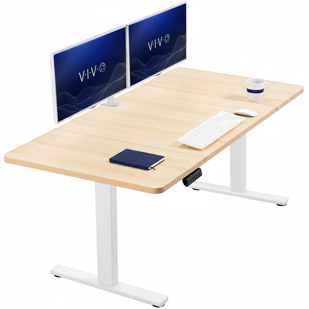 VIVO Electric Standing Desk Workstation, Memory Controller Height Adjustment, 1B Series