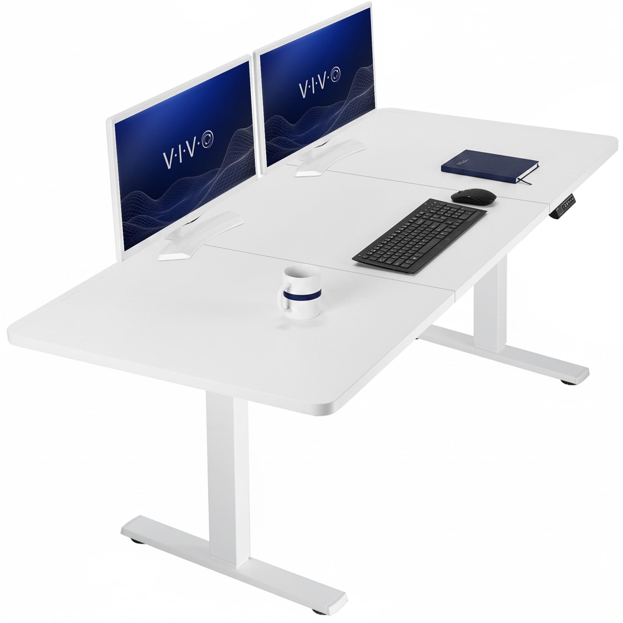 VIVO Electric Standing Desk Workstation, Memory Controller Height Adjustment, 1B Series